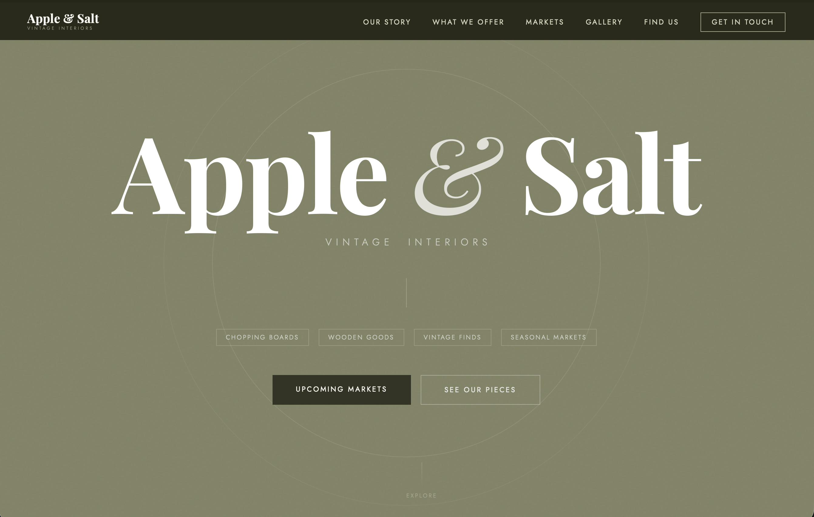 Apple and Salt website screenshot