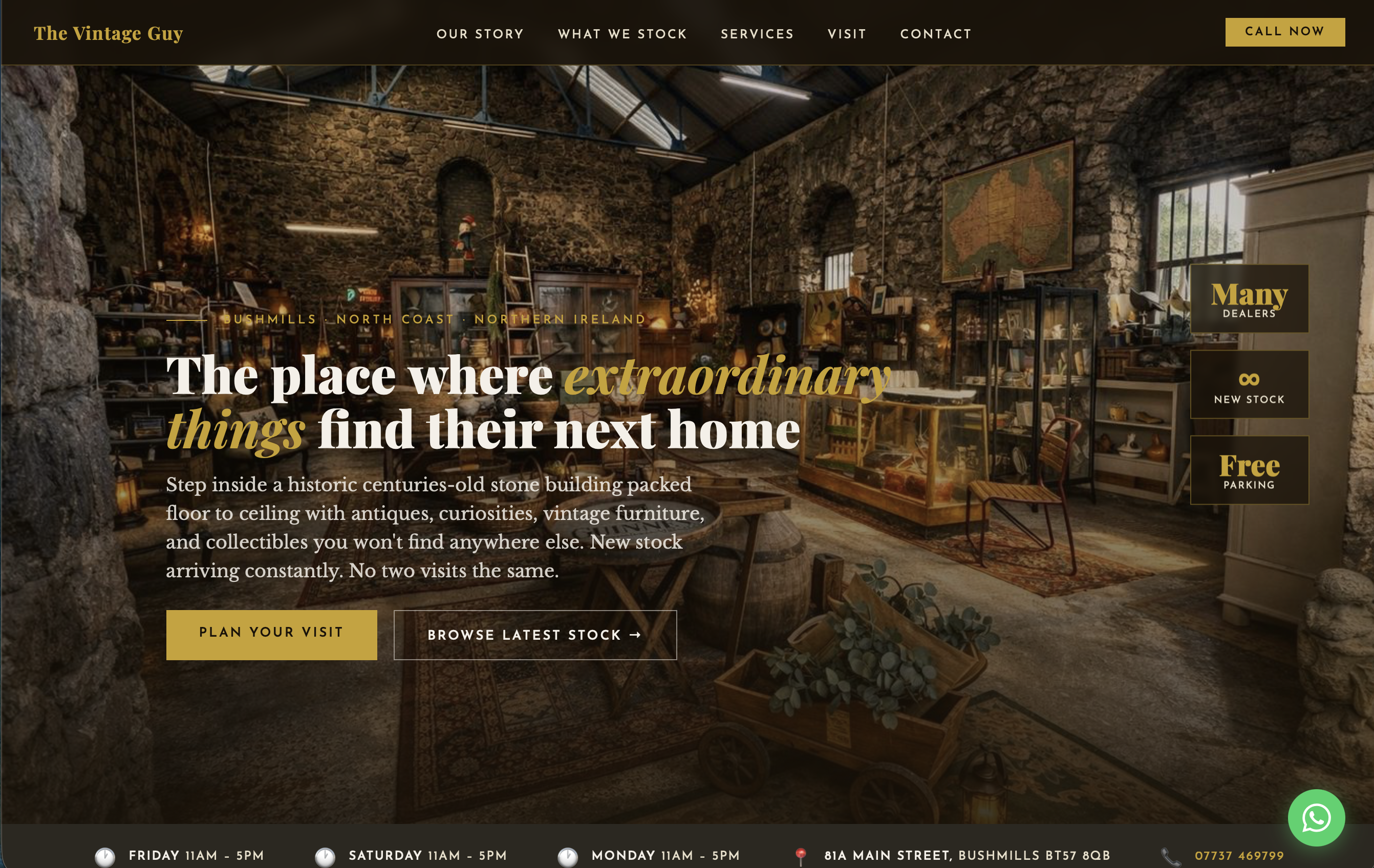 The Vintage Guy website screenshot